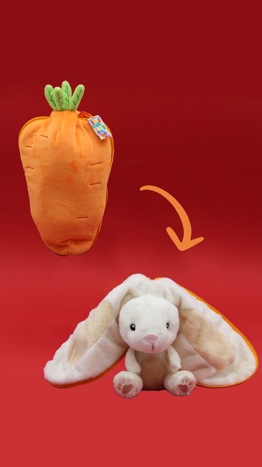 Vidéo Peluche Gadget le lapin/carotte - Flipetz